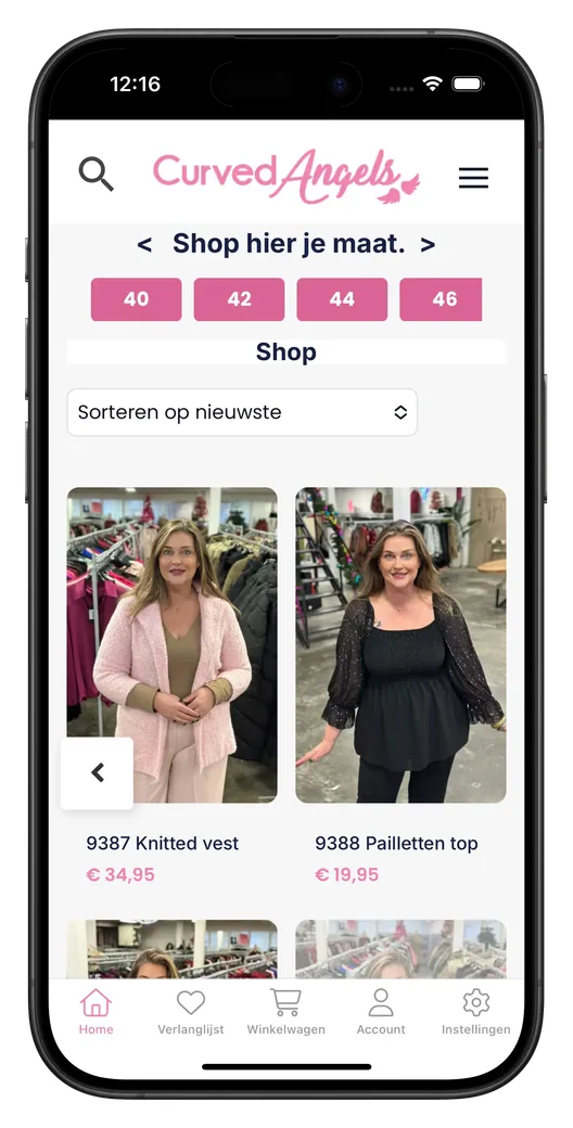 Curved Angels app preview