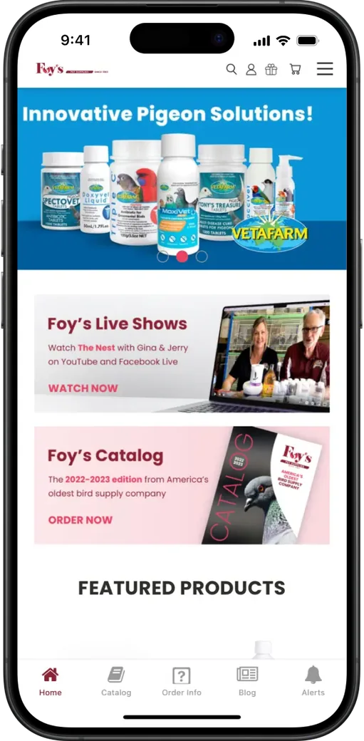 Foy's Pet Supplies app preview