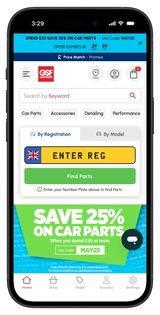 GSF Car Parts app preview