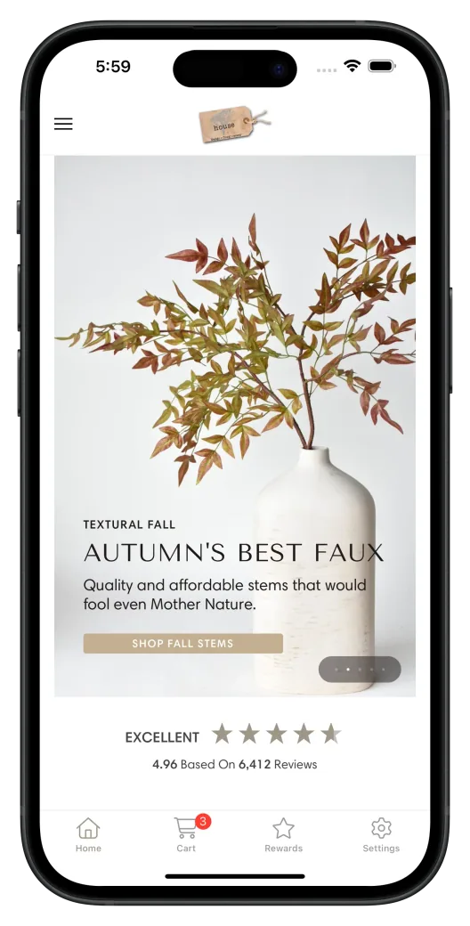 HouseFloral app preview