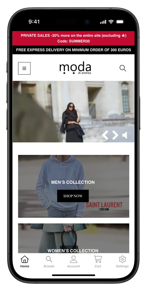 Moda di Andrea app preview