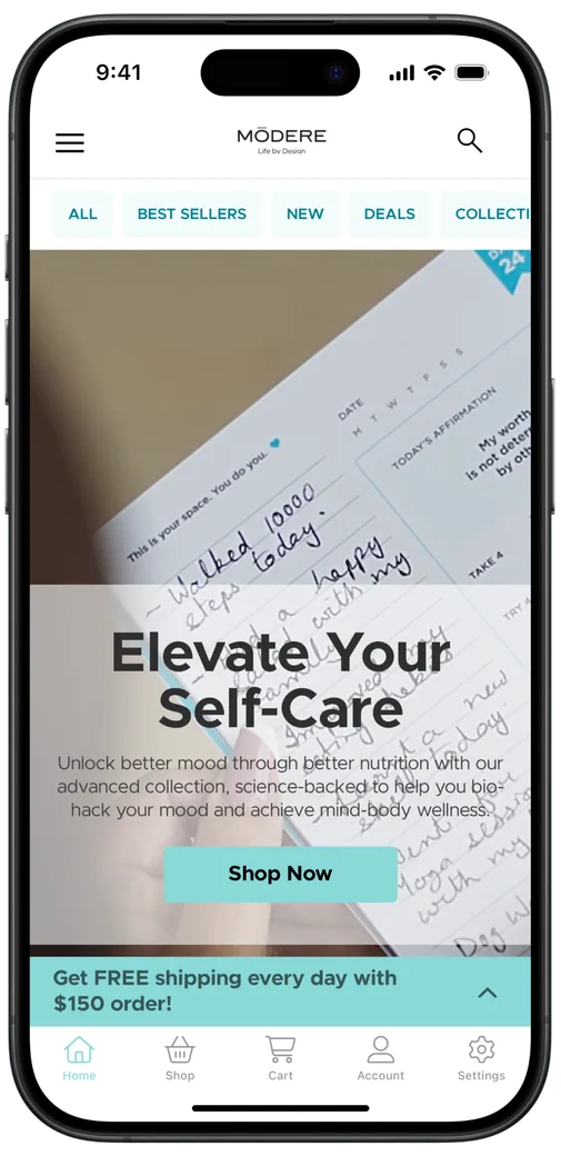 Modere app preview