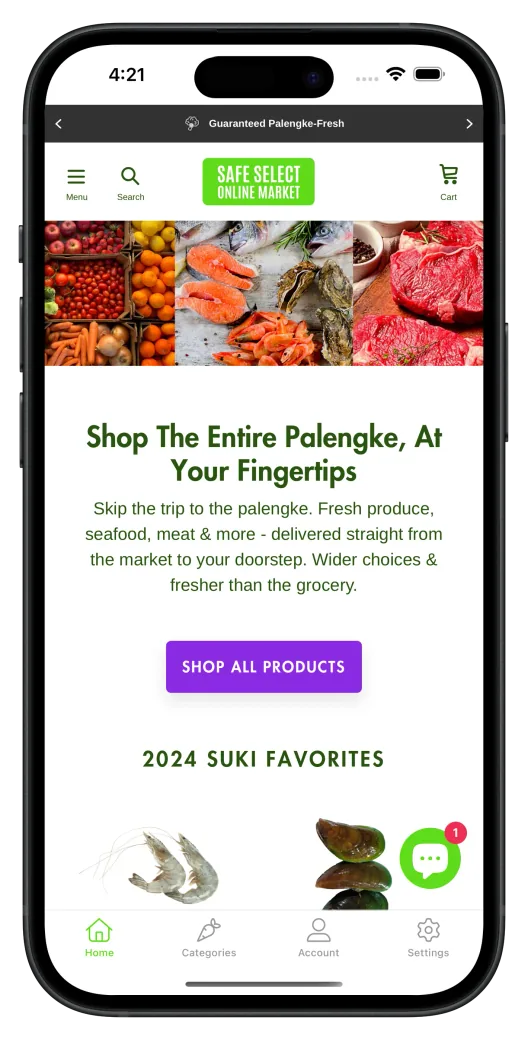 Safe Select PH app preview