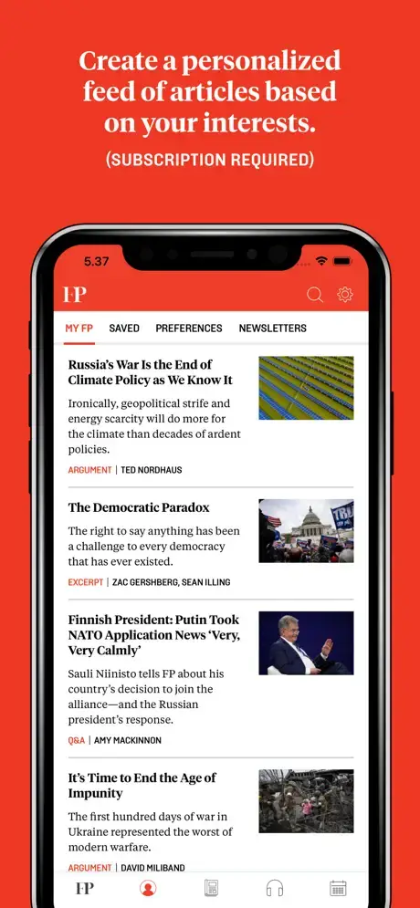 foreignpolicy.com app screenshot