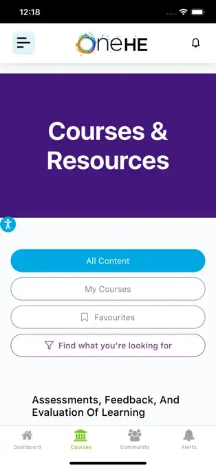 onehe.org app screenshot
