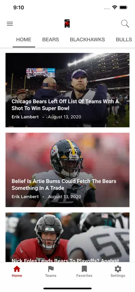 sportsmockery.com app screenshot
