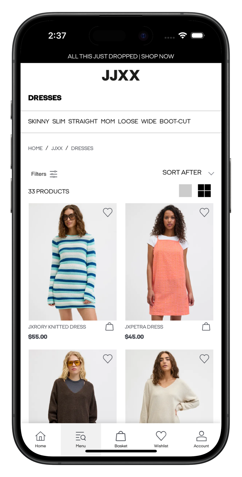 jjx-fashion app screenshot