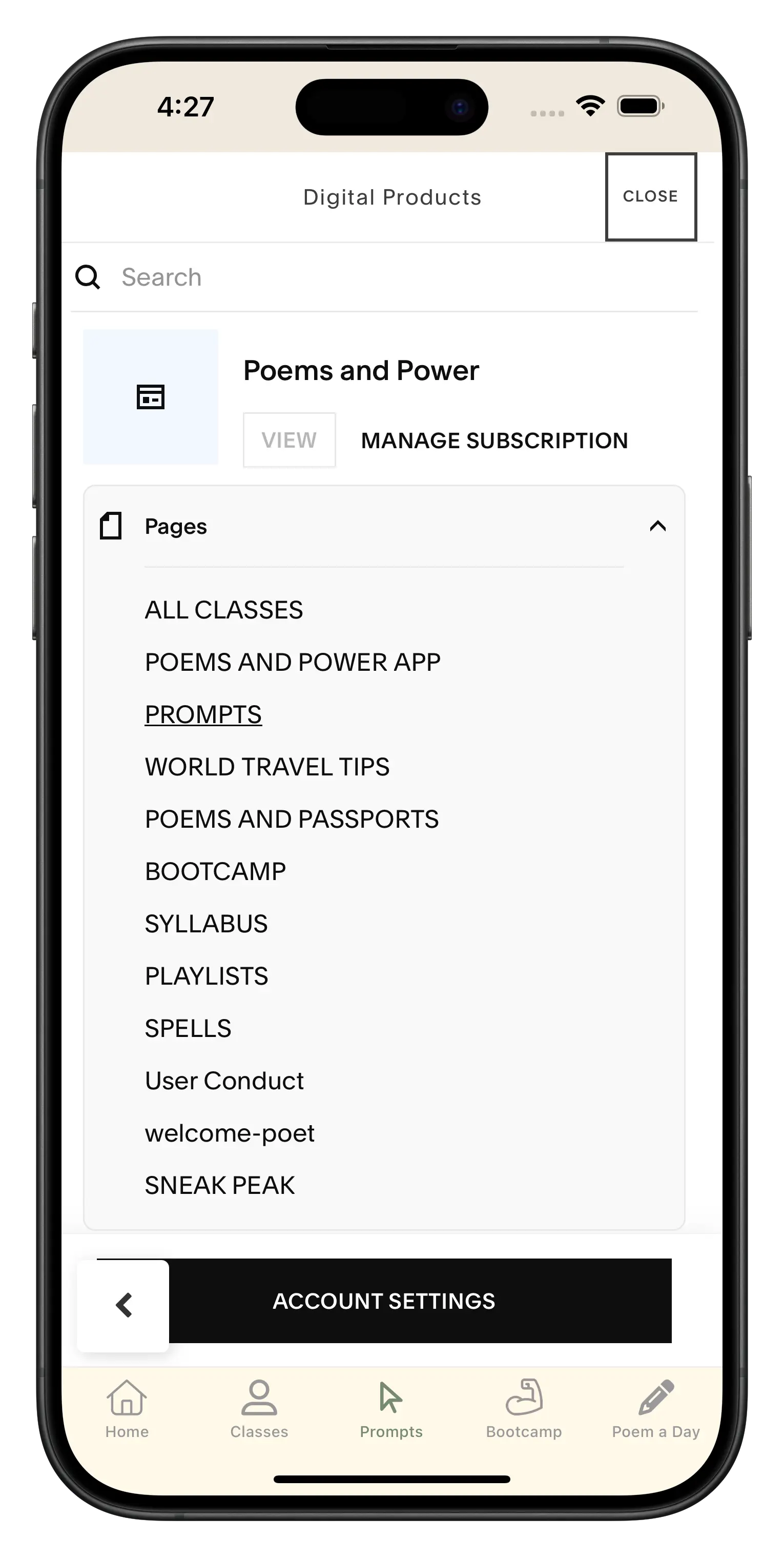 chelsiediane.com app screenshot