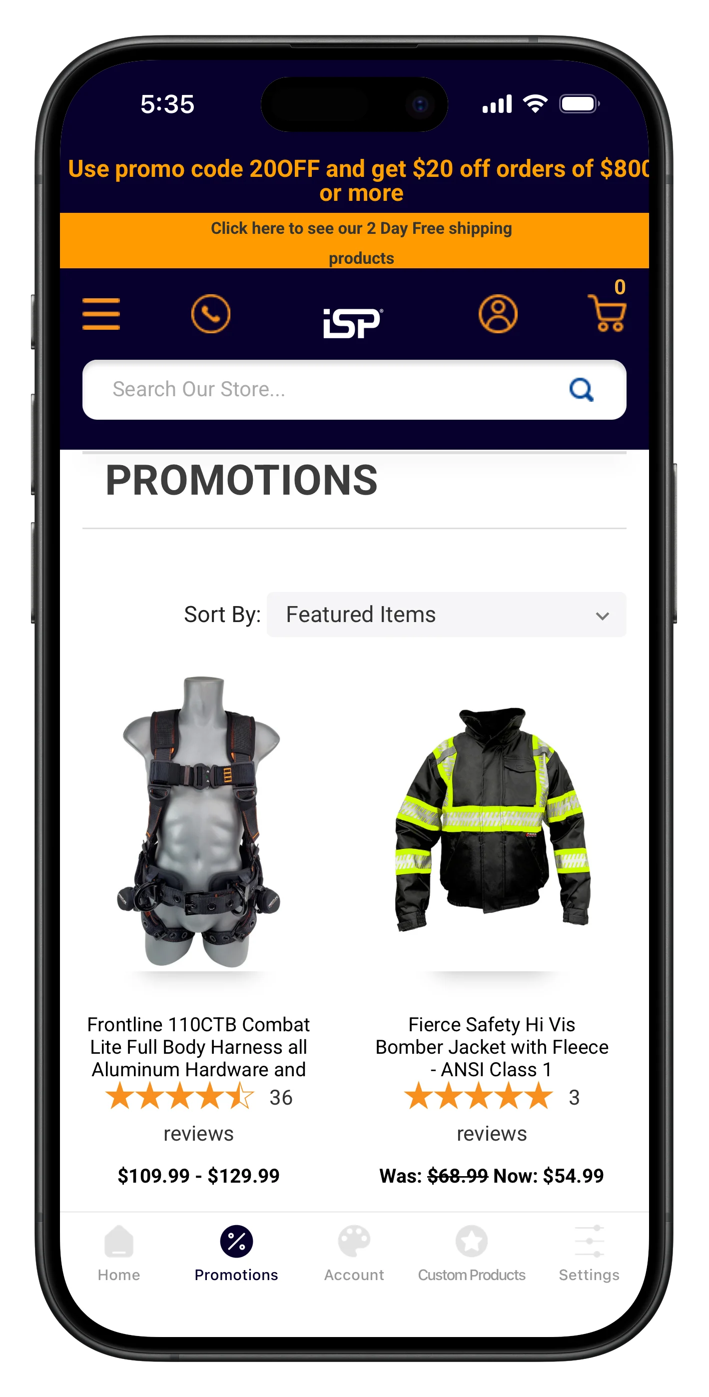 Industrial Safety Products mobile app
