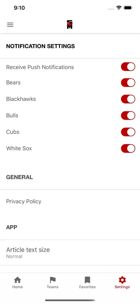 sportsmockery.com app screenshot