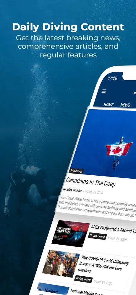 deeperblue.com app screenshot