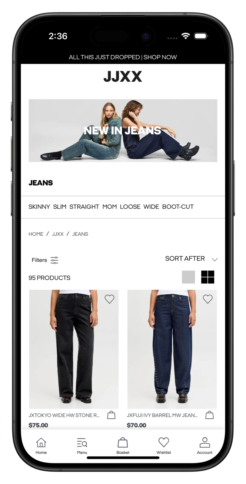 jjx-fashion app screenshot