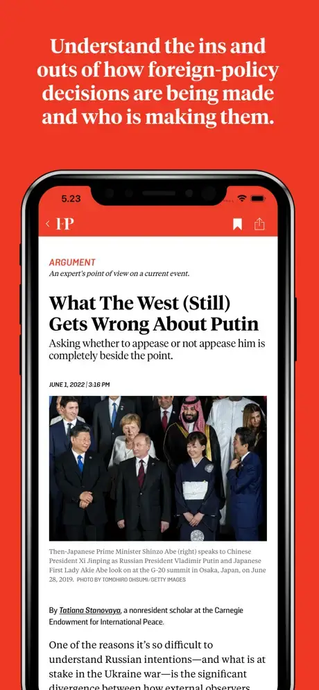 foreignpolicy.com app screenshot