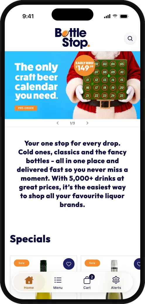 Bottle Stop mobile app