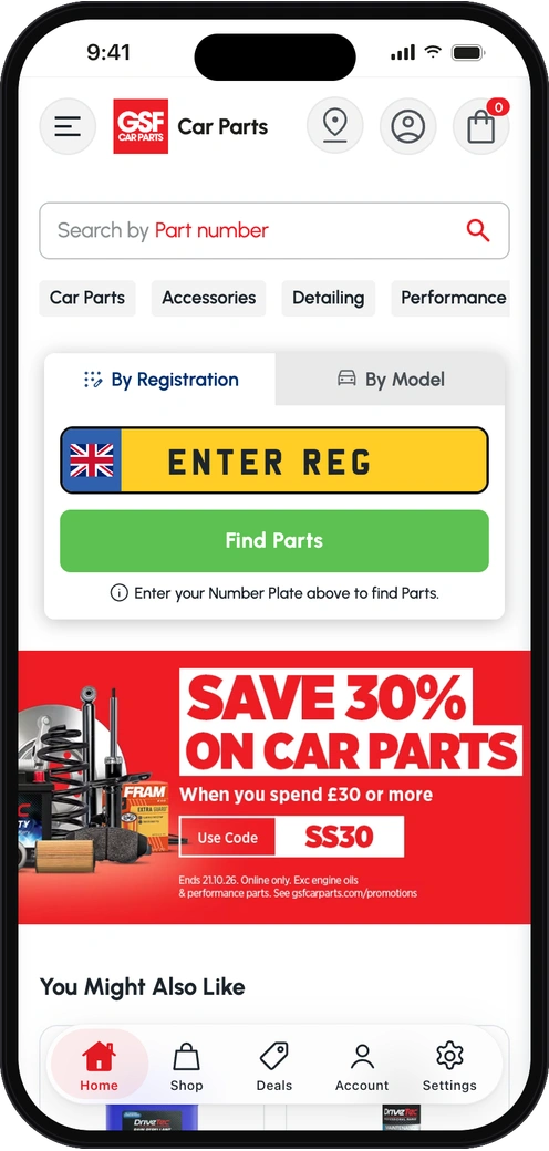 GSF Car Parts app preview