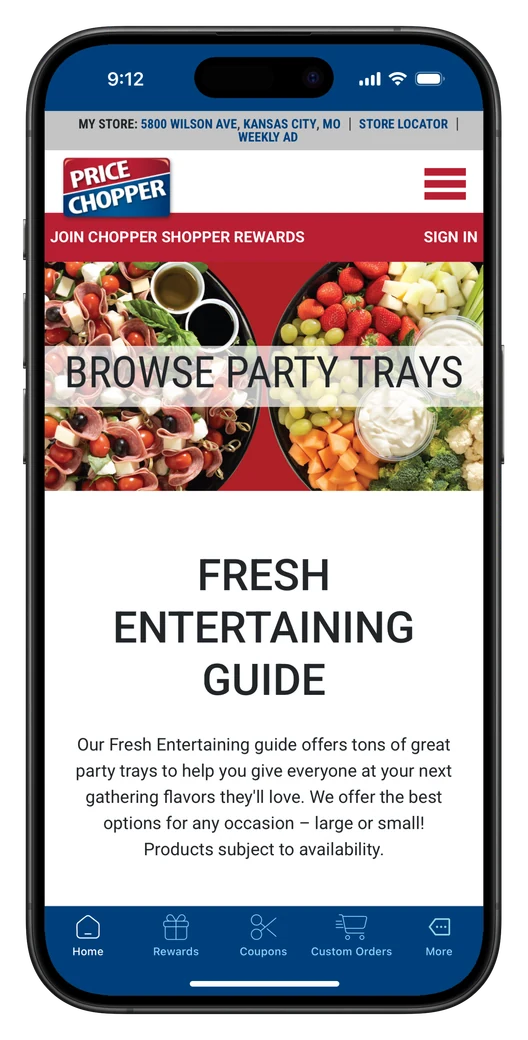 mypricechopper.com app screenshot 2