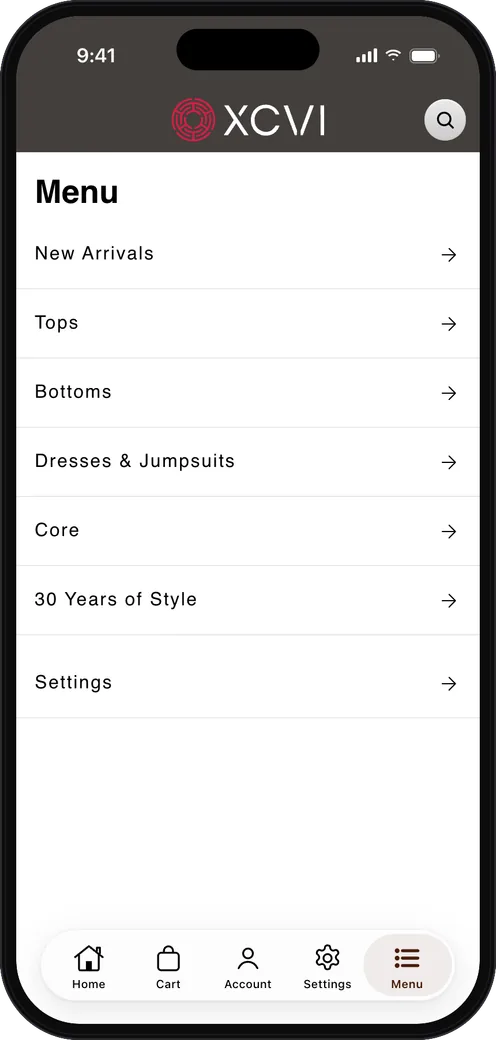 xcvi.com app screenshot 7