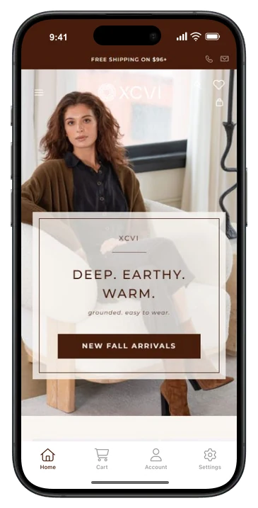 XCVI mobile app