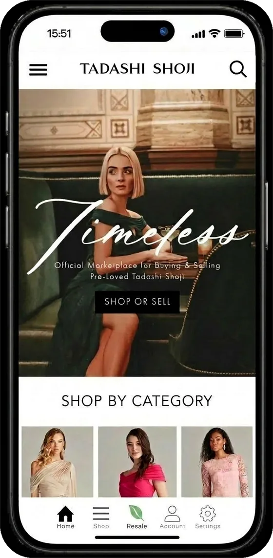 Tadashi Shoji mobile app